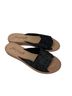Free People 100% Corkshell Black Sandals Size EU 37 - photo 2
