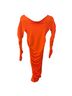 Open Edit Orange Casual Dress Size XS - photo 2