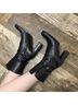 Jil Sander Black Ankle Boots Size 7 - photo 4