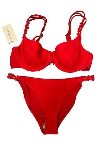 Ramy Brook Rafaelle Underwire Chain Strap Bikini Top &amp; Elli Bikini Bottoms Two Piece Swimsuit (view 1)