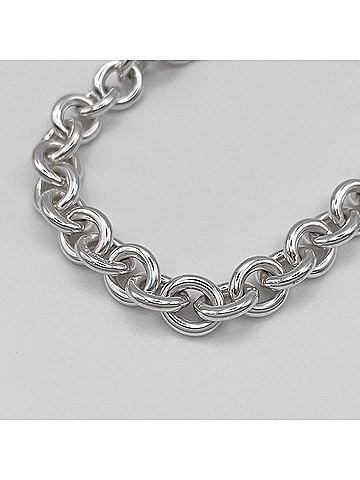 Tiffany & Co. TIFFANY & Co. Donut Chain Simple Bracelet Bangle SV925 18cm Silver Women's (view 2)