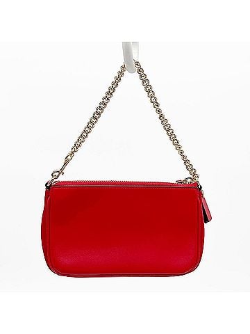 Coach COACH Wristlet 19 Heart Charm Handbag Mini Accessory Pouch Selena 24055 Leather Mixed Red Women's (view 2)