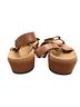 Vionic 100% Leather Solid Brown Tan Wedges Size 9 1/2 - photo 2