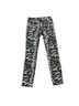 Alice + Olivia Zebra Print Black White Jeans Size 8 - photo 2