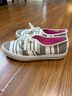 Kate Spade New York Stripes White Gray Sneakers Size 11 - photo 5