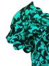 Maeve Floral Green Black Short Sleeve Blouse Size 0 (petite) - photo 5