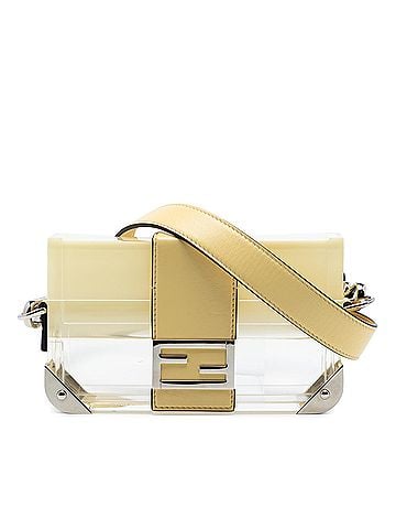 Fendi Mini Acrylic Vitello Trunk Baguette Crossbody (view 1)