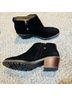 Sam Edelman 100% Suede Black Ankle Boots Size 6 - photo 12