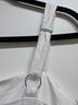 Express 70% Rayon 30% Linen 100% Polyester White Jumpsuit Size M - photo 4