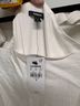Express 70% Rayon 30% Linen 100% Polyester White Jumpsuit Size M - photo 3