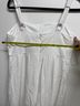 Express 70% Rayon 30% Linen 100% Polyester White Jumpsuit Size M - photo 10