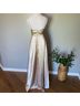 Windsor 100% Satin Tan Gold Ivory Cocktail Dress Size XS - photo 12