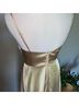 Windsor 100% Satin Tan Gold Ivory Cocktail Dress Size XS - photo 6