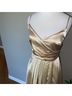 Windsor 100% Satin Tan Gold Ivory Cocktail Dress Size XS - photo 7