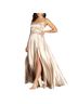 Windsor 100% Satin Tan Gold Ivory Cocktail Dress Size XS - photo 1