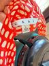 CAbi Print Red White Short Sleeve Blouse Size L - photo 4