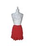 Aqua 100% Polyester 100% Polyester Floral Red Casual Skirt Size M - photo 1