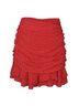 Aqua 100% Polyester 100% Polyester Floral Red Casual Skirt Size M - photo 2