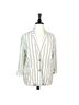 Rails 55% Rayon 45% Linen 100% Rayon Stripes White Brown Tan Blazer Size XL - photo 1