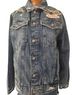 Von Dutch 100% Cotton Solid Blue Denim Jacket Size M - photo 1