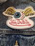Von Dutch 100% Cotton Solid Blue Denim Jacket Size M - photo 12