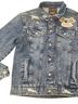 Von Dutch 100% Cotton Solid Blue Denim Jacket Size M - photo 6