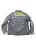 Von Dutch 100% Cotton Solid Blue Denim Jacket Size M - photo 2