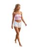 White Fox Print Pink Sleeveless Top Size S - photo 1