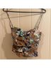 Aritzia Floral Brown Blue Tank Top Size 0X - photo 3