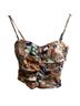 Aritzia Floral Brown Blue Tank Top Size 0X - photo 1