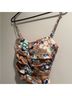Aritzia Floral Brown Blue Tank Top Size 0X - photo 6