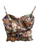 Aritzia Floral Brown Blue Tank Top Size 0X - photo 2
