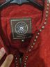 Double D Ranch 100% Suede Red Jacket Size M - photo 3