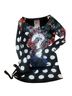Desigual Floral Polka Dots Multi Color Black White Long Sleeve Blouse Size M - photo 1
