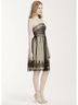 David's Bridal 100% Polyester Black Tan Cocktail Dress Size 8 - photo 4