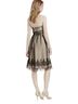 David's Bridal 100% Polyester Black Tan Cocktail Dress Size 8 - photo 2