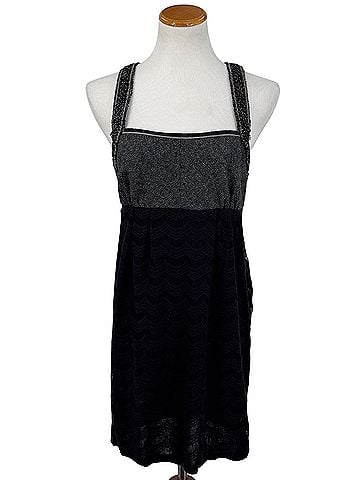 Free People NWT  VTG 2010 Tweed Lace Beaded Mini | Whimsigoth Dark Coquette Boho Indie Sleaze Grunge Fairycore Casual Dress (view 2)