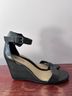 Kenneth Cole REACTION 100% Leather Solid Black Wedges Size 10 - photo 3
