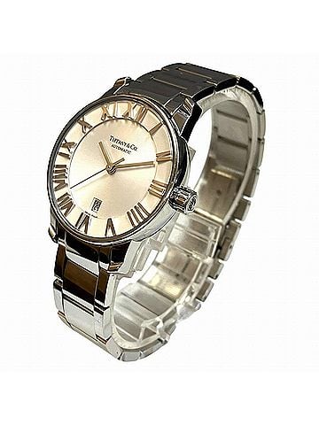 Tiffany & Co. Tiffany & Co. Atlas Dome Watch, Total Weight 65.6g, Stainless Steel, Automatic Movement, White Dial, Z1830-68-10A21A00A (view 2)