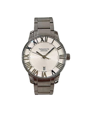 Tiffany & Co. Tiffany & Co. Atlas Dome Watch, Total Weight 64g, Stainless Steel, Automatic Movement, Silver Dial, Z1830.68.10A21A00A (view 1)