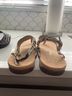 Vionic Snake Print Black Tan Sandals Size 8 1/2 - photo 3