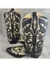 Sendra Floral Brown Ivory Boots Size 11 - photo 8