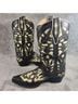 Sendra Floral Brown Ivory Boots Size 11 - photo 7