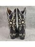 Sendra Floral Brown Ivory Boots Size 11 - photo 6
