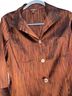 Tesori 100% Silk Stripes Multi Color Button-Down Shirt Size L - photo 2