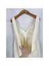 Jill Stuart 100% Polyester Solid White Ivory Cocktail Dress Size 4 - photo 7