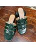 AQUATALIA 100% Leather Green Sandals Size 7 - photo 4