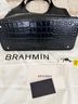 Brahmin Color Block Blue Leather Shoulder Bag One size - photo 6