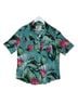 Sandrine Rose 100% Polyester Floral Multi Color Short Sleeve Button-Down Shirt Size S - photo 1