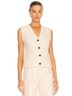 RE/DONE 100% Wool Solid Ivory Sweater Vest Size S - photo 4